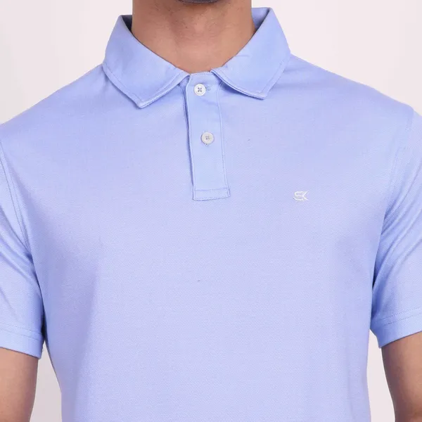 One_Sky_Solid_Men_Polo_Neck_Light_Blue_T-Shirt